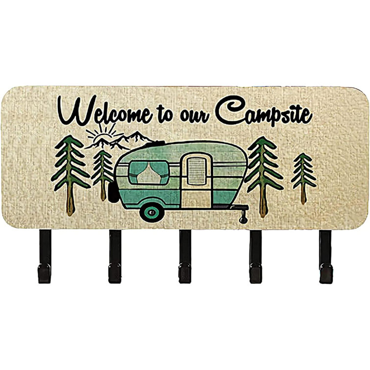 Orchids Aquae to Our Camper Wall Storage with Key Hooks